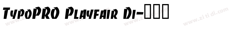 TypoPRO Playfair Di字体转换